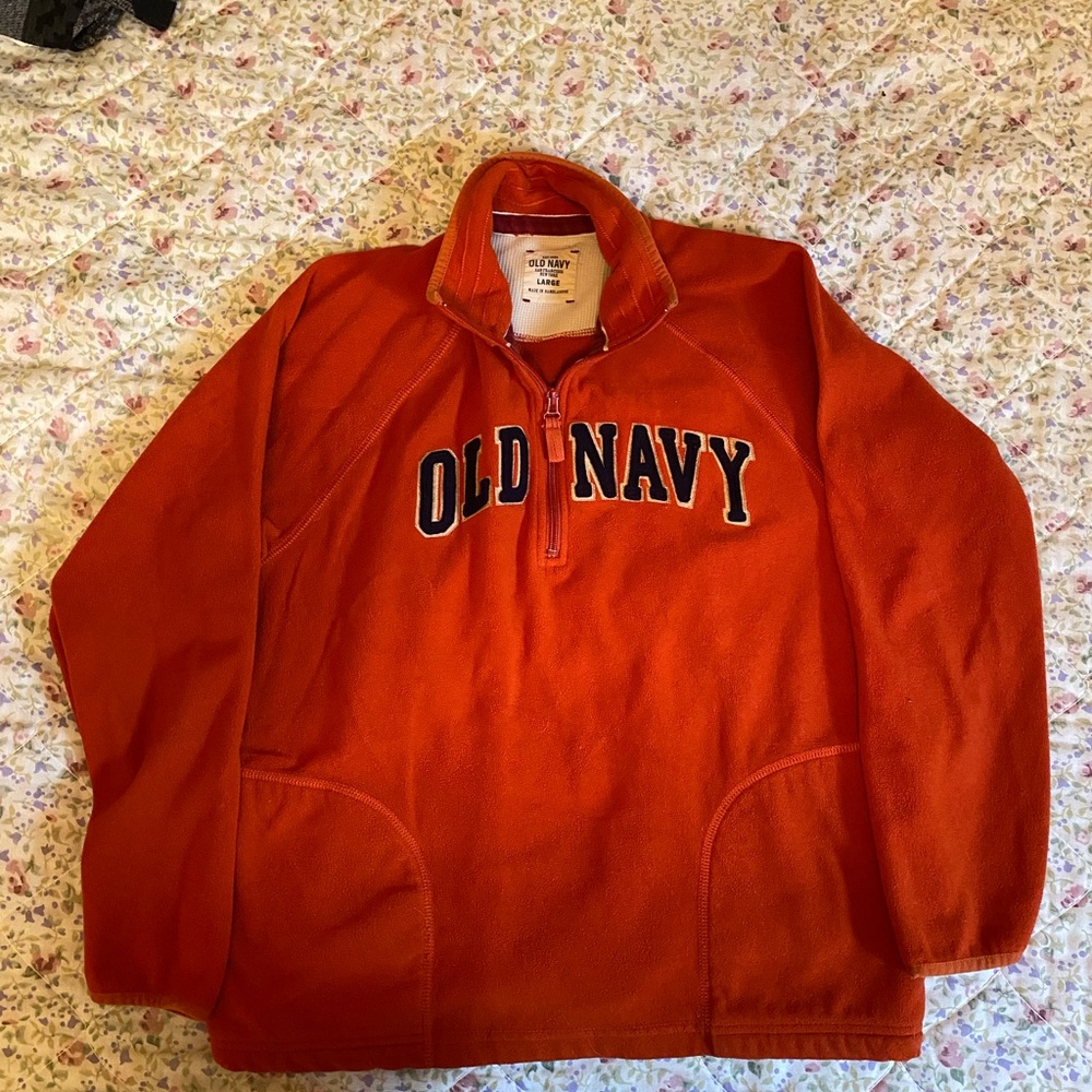 Old Navy color orange size large with pockets